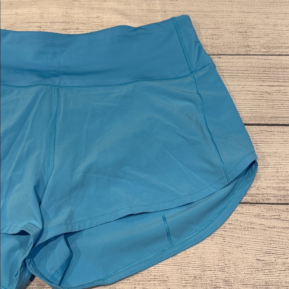 🍋Women’s Lululemon Speed Up High-Rise Lined Short 2.5" Size 10 turquoise W7BEXS🍋 - Picture 4 of 14